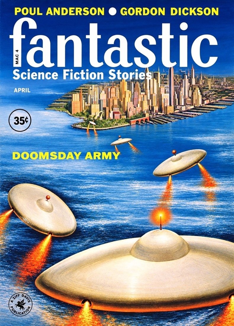 Cover of the magazine FANTASTIC from April 1960.