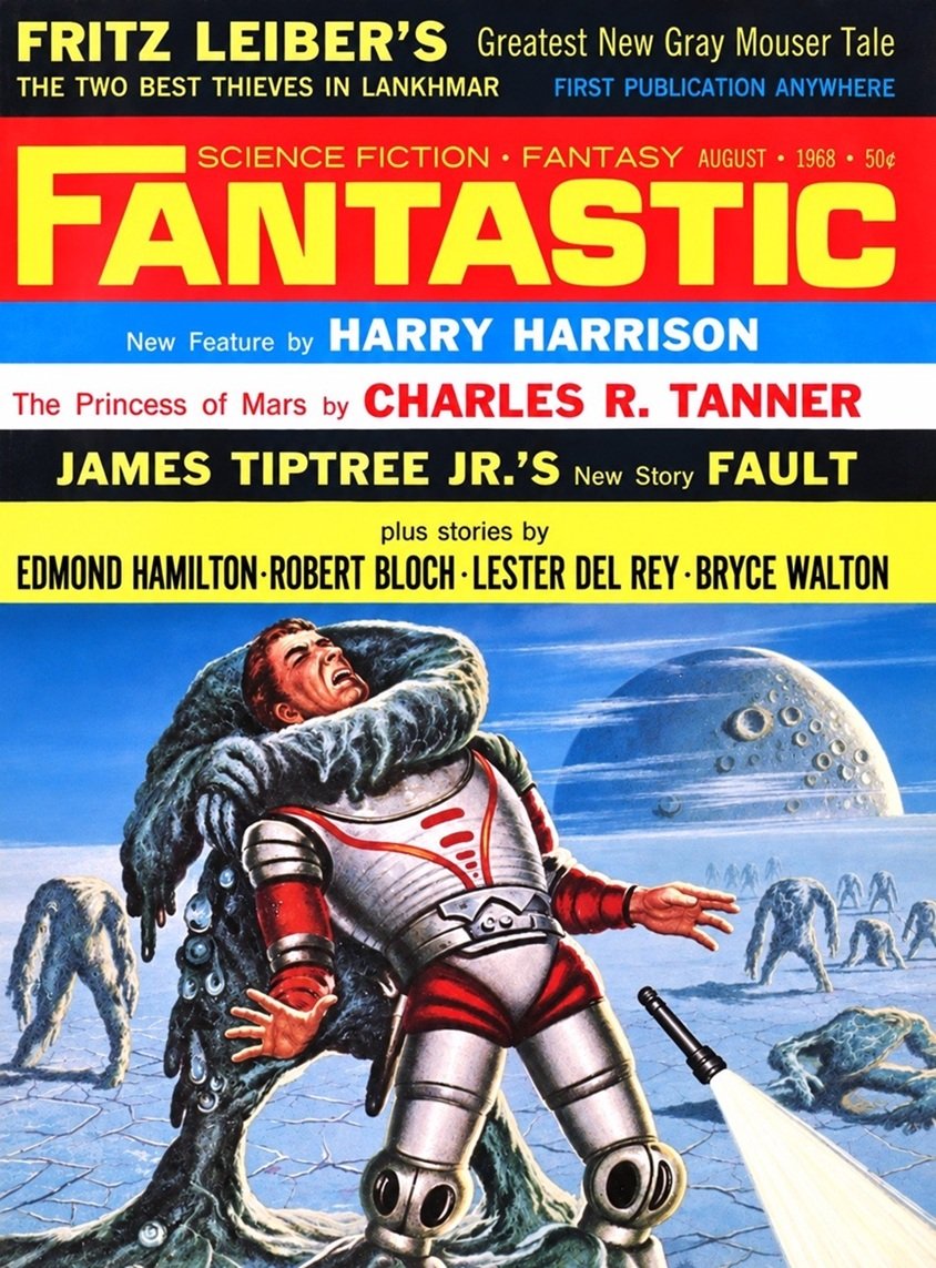 Cover of the science fiction magazine FANTASTIC from August 1968.