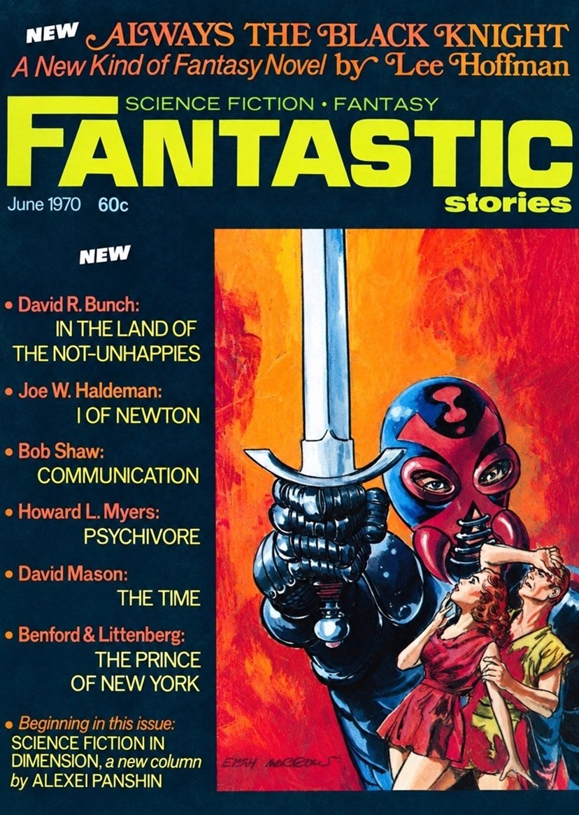 Cover of the science fiction magazine FANTASTIC from June 1970.