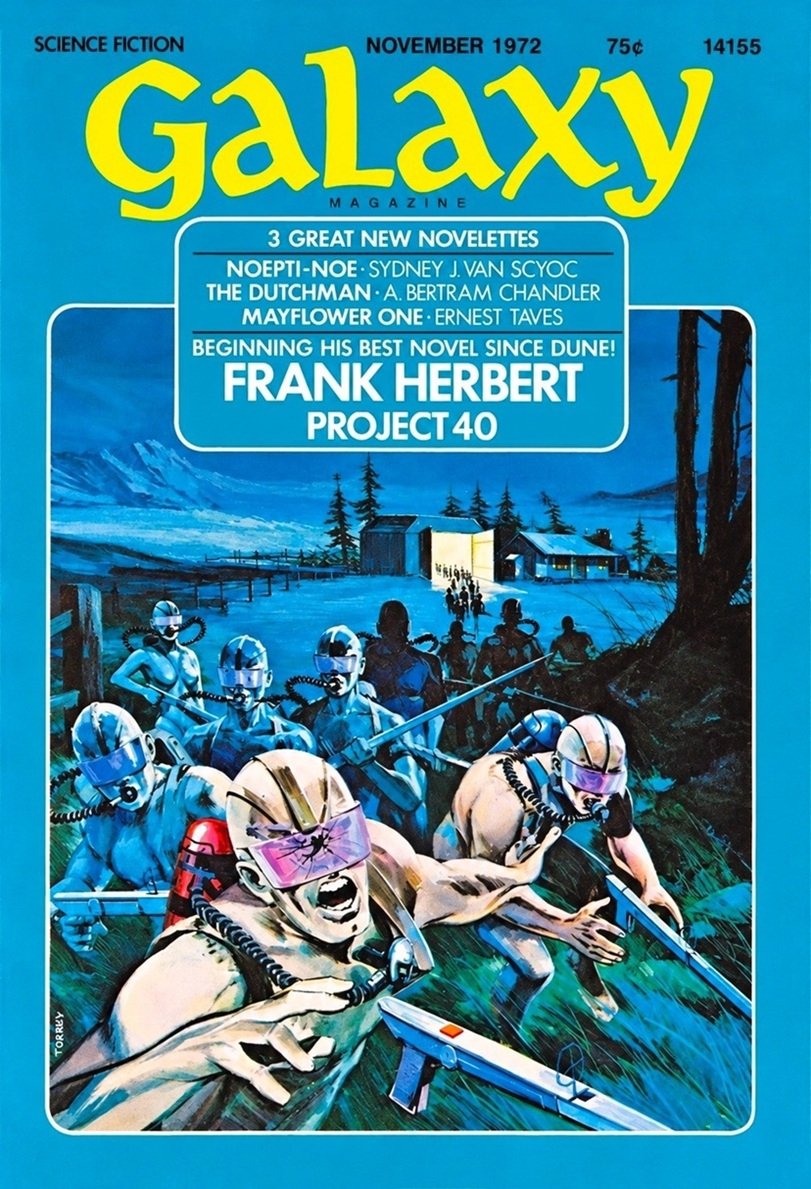 Cover of the science fiction magazine GALAXY from November 1972.