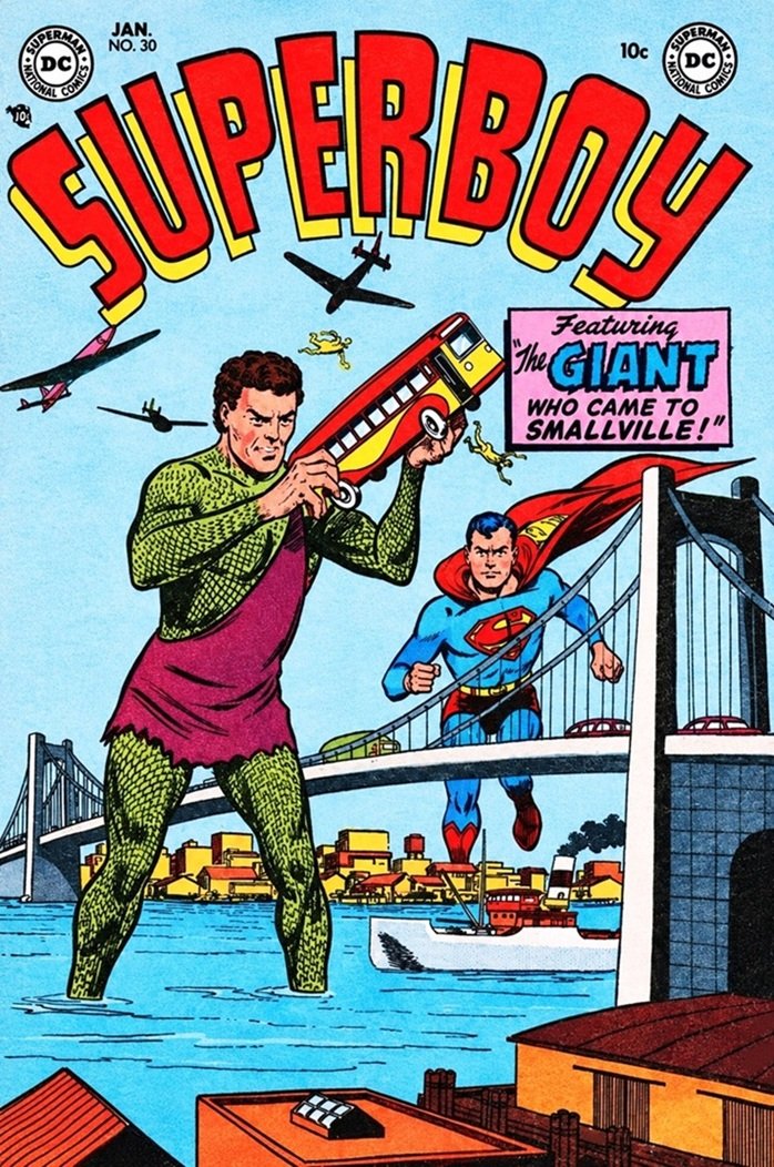 This image links to the PDF of the comic book SUPERBOY from January 1954.