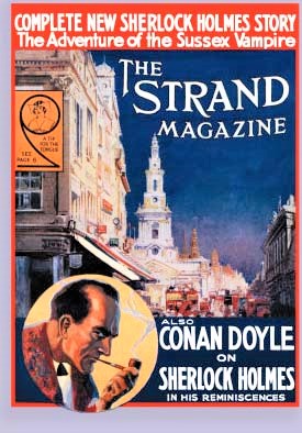 THE STRAND MAGAZINE COVER - SUSSEX VAMPIRE SHERLOCK HOLMES JANUARY 1924 - FREE READ