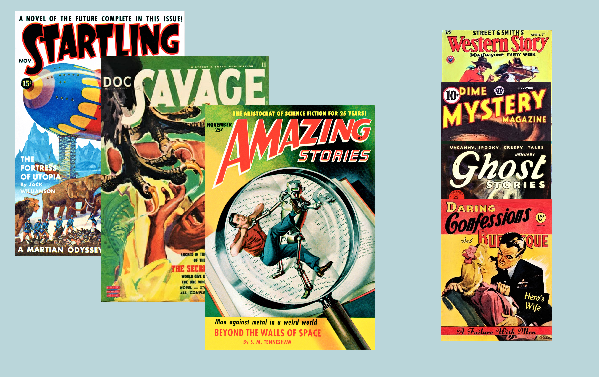 pulp magazine art covers