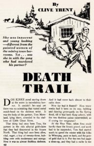 DEATH TRAIL By Clive Trent- From Spicy Adventure Stories, September 1936