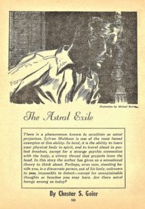 THE ASTRAL EXILE By Chester S. Geier, from MYSTIC November 1953