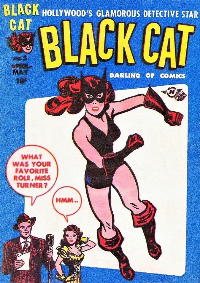 BLACK CAT DARLING OF COMICS - April 1947