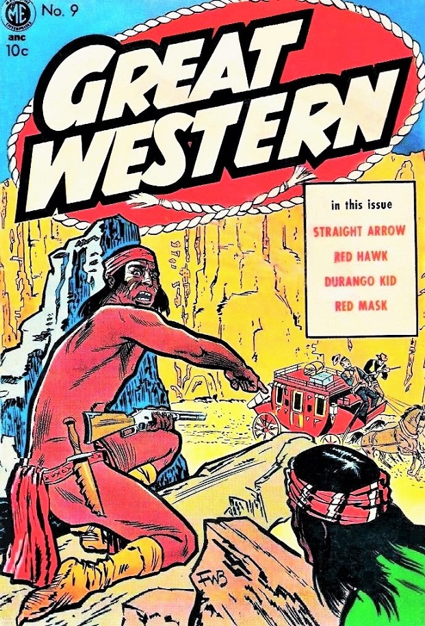 GREAT WESTERN  comic April 1954