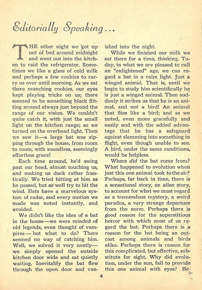 MYSTIC - First issue editorial, November 1953