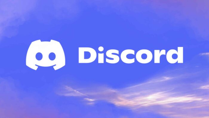 DISCORD FOR BUSINESS LOGO on the sky background.