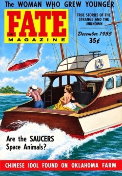 This image illustrates an article about the magazine FATE.